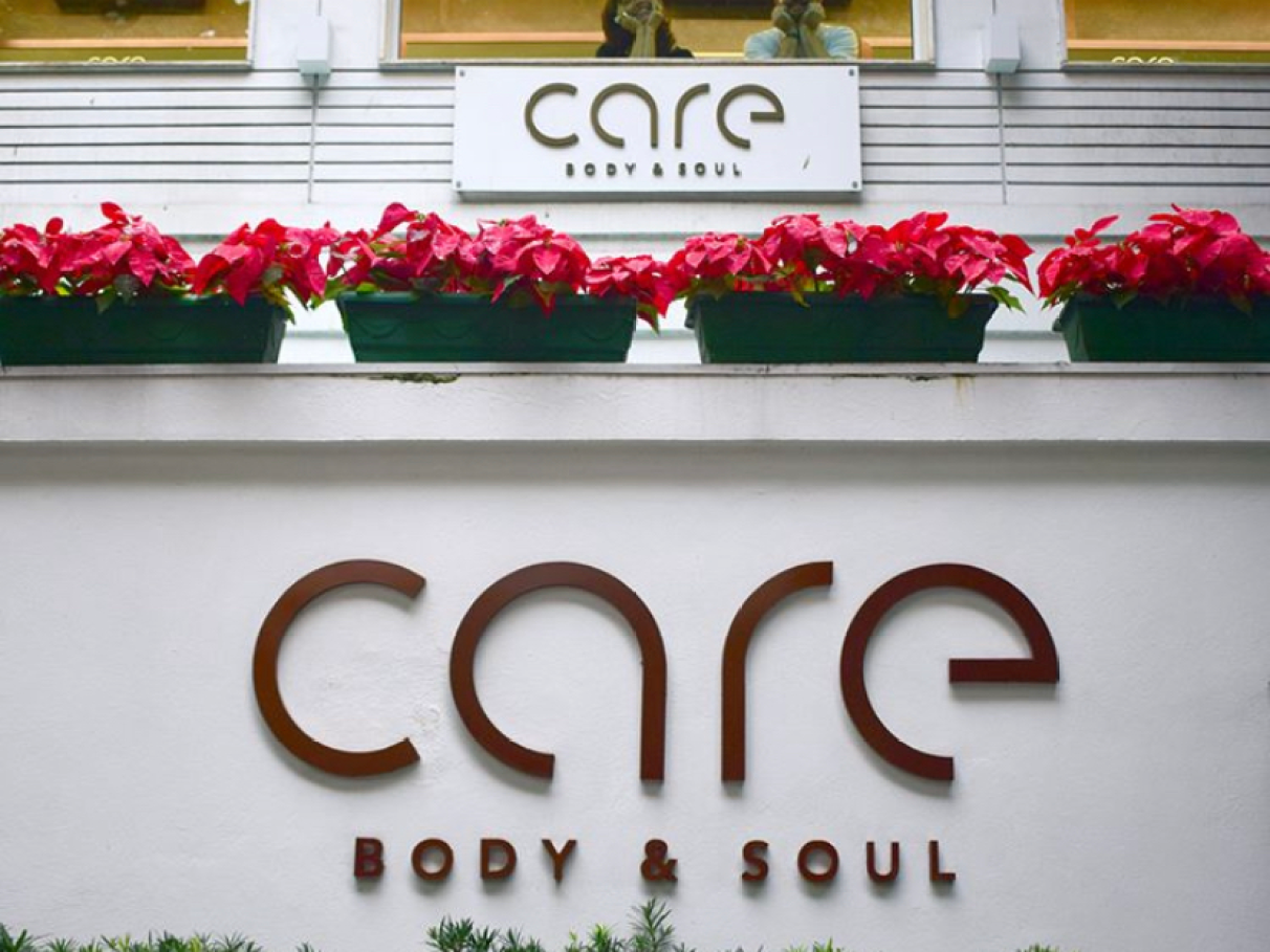 Fachada do salão Care Body & Soul em Ipanema